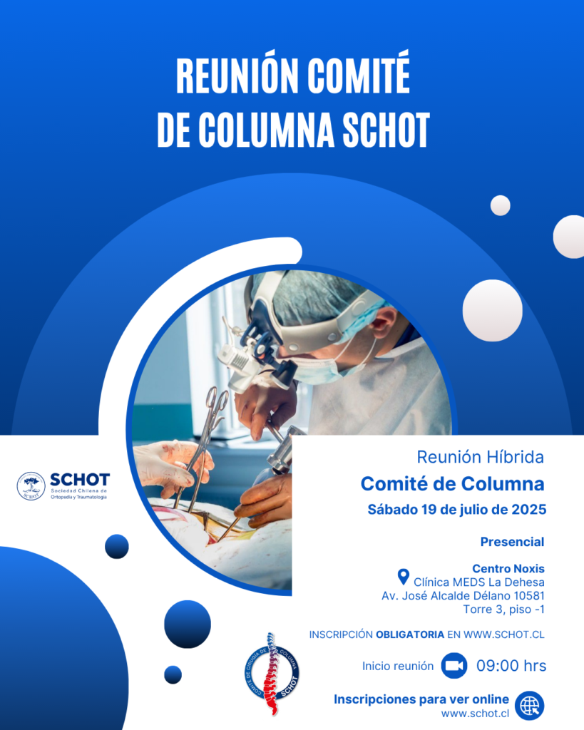 Afiche de la reunión del Comité de Columna